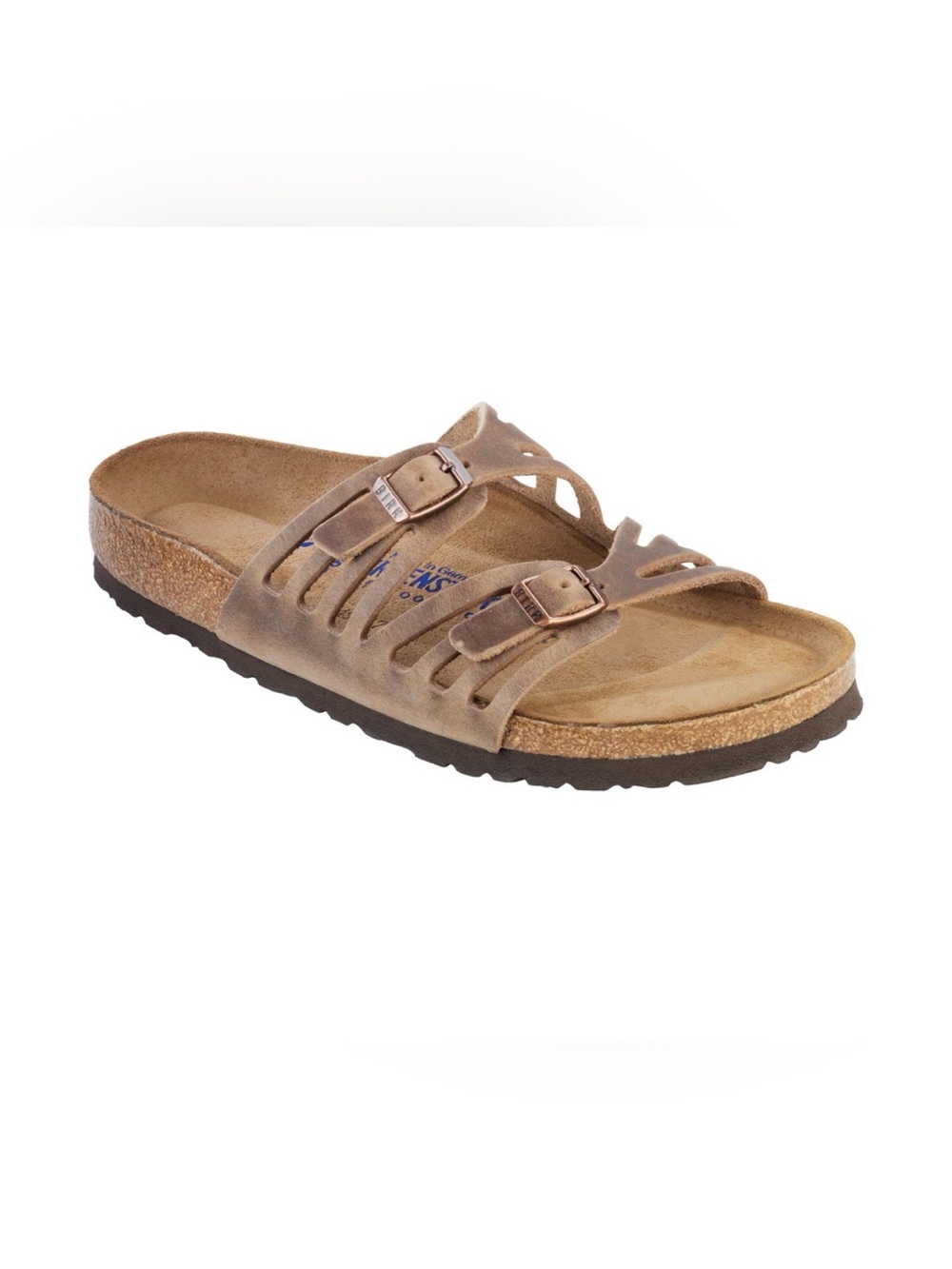 Birkenstock Granada Sandals Tan leather Suede Buckle Sandals Women's 37